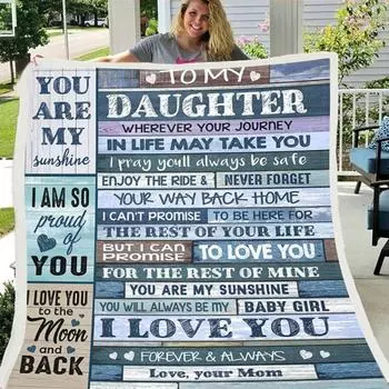 (SU)Фланелевое одеяло с буквами Удобное одеяло с запахом Идеальное одеяло с буквами One size