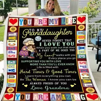 (SU)Фланелевое одеяло с буквами Удобное одеяло с запахом Идеальное одеяло с буквами One size