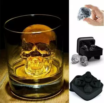 (SU) Форма 3D Ice-Cube Maker Bar Party Силиконовые лотки Шоколадный подарок One size чёрный
