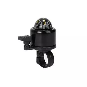 (SU)Колокольчик компаса Мини цветной велосипедный звонок экологически чистый четкий колокольчик велосипедное оборудование One Size чёрный