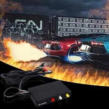 (SU)Комплект выхлопного огнемета, ограничитель зажигания автомобиля, контроль огня чёрный