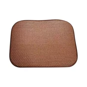 (SU)Коврик для собак, летний самоклеющийся коврик для домашних животных, дышащий, моющийся спальный коврик из ледяного шелка, спальный коврик для питомника, кровать A коричневый