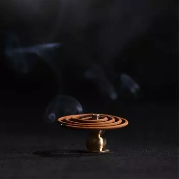 (SU)Латунная курильница, держатель стержня горелки в форме тыквы, уникальная форма One size золотой