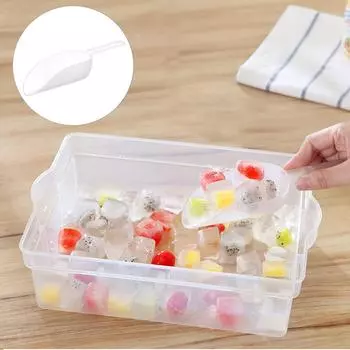 (SU)Лопата для льда из высококачественной кухонной пластиковой многофункциональной лопатки для еды бармена One size белый