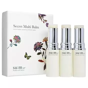 SU:M37 Secret Multi Balm Special Set Secret Garden, Увлажнение, Корейская косметика, Kbeauty, пробник