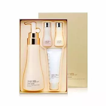SU:M37 Skin Saver Essential Cleansing Foam Special Set 4 шт., Глубокое очищение, Корейская косметика, Kbeauty, пробник