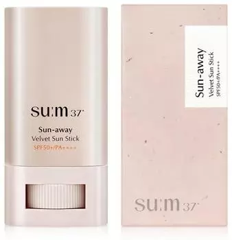 su:m37 Sun-away Velvet Sun Stick SPF50+/PA++++18g +RANDOM GIFT