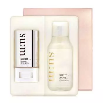 su:m37 Sun-Away Velvet Sun Stick 18g Cleansing Water 100ML Special Set