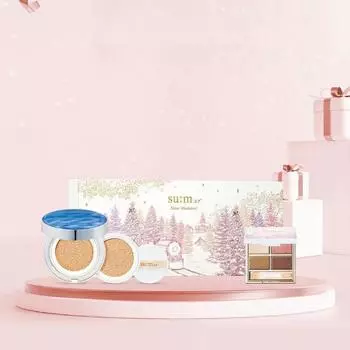 SU:M37 Water-full CC Cushion Perfect Finish Special Set SPF50+ PA+++, корейская косметика, Kbeauty, пробник