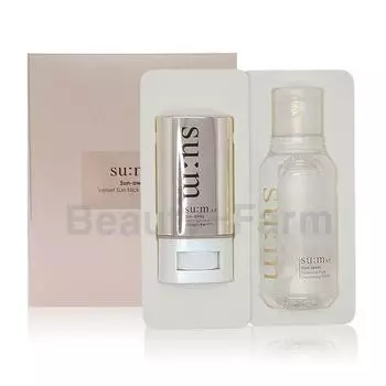 Су:M 37 Degree Sunaway Velvet Sun Stick 18g Специальный набор (+ Встроенная очищающая вода) Солнцезащитный крем, 1 набор
