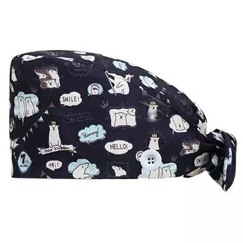 (SU)Модная рабочая шляпа с пуговицами с принтом Повседневная шапочка унисекс MR