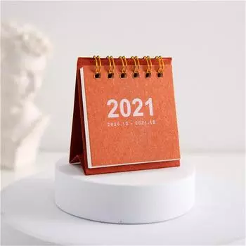 (SU)Настольный календарь на 2021 год. Настольное расписание. Удобное и компактное расписание. RD красный