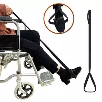 (SU)Подъемник для ног, прочный и жесткий ремешок для руки и петля для ног, идеальный мобильный инструмент для замены инвалидной коляски, бедра и колена ( 35 дюймов в длину) One Size чёрный
