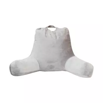 (SU)Подушка из полипропилена, хлопковая подушка, поясничная поддержка, поясничная опора для чтения, спинка из пеноматериала, сидя M серый