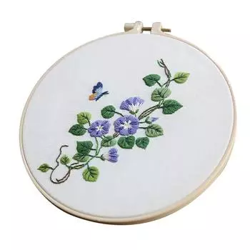 (SU)Полный спектр вышивки крестиком на ткани для вышивки с цветочным комплектом E