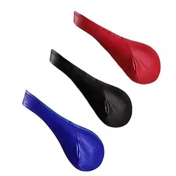 (SU)Сексуальные половинные стринги с выпуклым мешочком, нижнее белье, мужские трусы с одной стороны, бикини, стринги BK