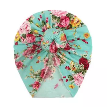 (SU)Шапка с цветочным принтом для маленьких мальчиков и девочек, головные уборы, аксессуары для малышей C