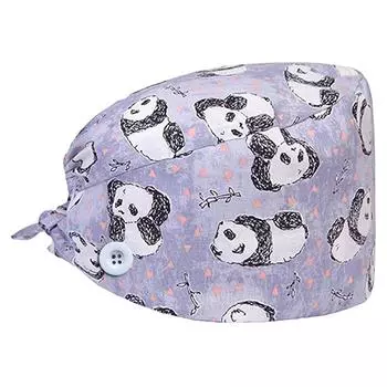 (SU) Шапочка с пуговицами, пышная шапка с лентой для женщин, мужчин Free Size