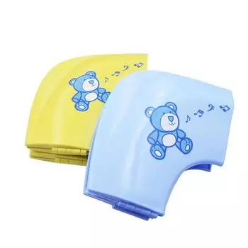 (SU)Складное дорожное сиденье для горшка подходит для круглых и овальных унитазов, нескользящие присоски One size синий