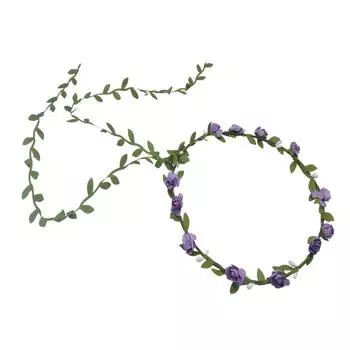 (SU)Сладкий венок с имитацией цветка, головной убор, украшение для волос, морской праздник BU синий