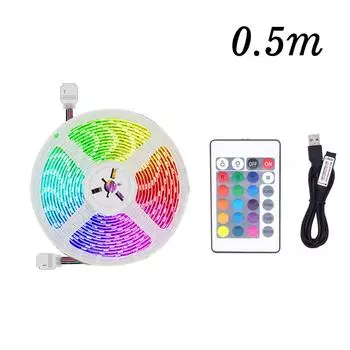 (SU)Светодиодная лента с многоцветной подсветкой USB 5050 Гибкая светодиодная лента RGB One size белый
