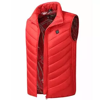 (SU)Теплая одежда на открытом воздухе с подогревом для катания на лыжах, рыбалки, зарядка через пальто с подогревом M тёмно-синий