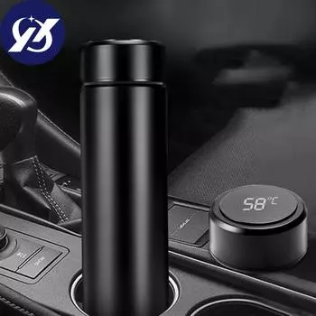 (SU)Термос из нержавеющей стали, умный чайник, ЖК-контактный экран, температура дисплея One size чёрный