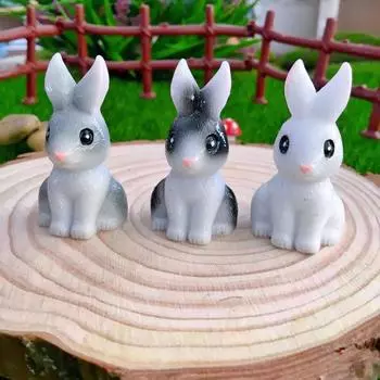 (SU)Украшение в виде куклы-кролика Украшение торта в виде микросуккулентов для садоводства