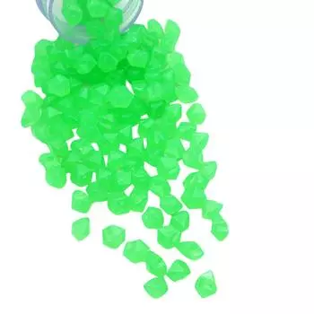 (SU)Упаковка из 100 цветных светящихся камней, ромбы, светящиеся камни, уличный декор, тротуар, сад, аквариум, бассейн One Size синий