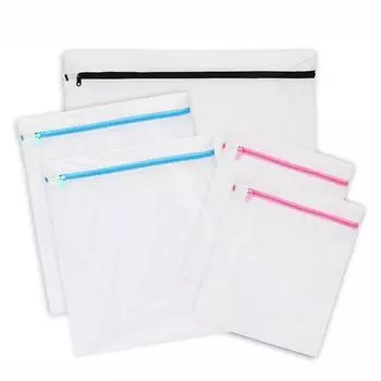 (SU)Упаковка из 5 штук — сетчатый мешок для стирки белья SimpleHouseware для бюстгальтера и нижнего белья One size белый