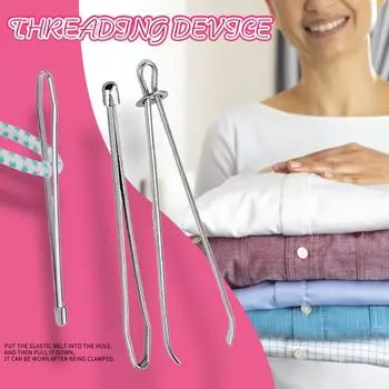 (SU)Веревка для брюк, поясная веревка, инструмент, практичный DIY, держатель веревки из нержавеющей стали One size серебряный