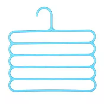 (SU)Вешалки для брюк Нескользящие вешалки для экономии места Вешалки для одежды из нержавеющей стали Органайзер для шкафа One Size белый