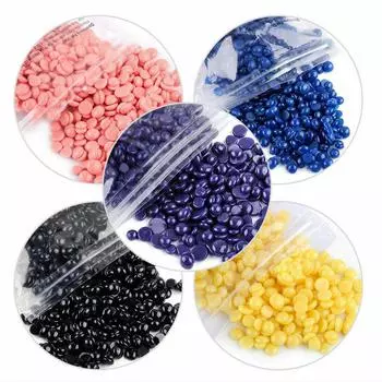 (SU)Воск для удаления волос, медовые восковые бобы, безбумажный воск для удаления волос, 100 г F бежевый