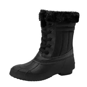 (SU)Женская обувь Зимние и осенние зимние сапоги Хлопковая противоскользящая теплая водная обувь 41 белый