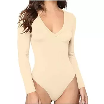 (SU)Женская осенне-зимняя мода, однотонный вязаный пуловер с v-образным вырезом, рубашка, топы, боди