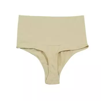 (SU)Женские эластичные тонкие трусики с высокой талией, нижнее белье, сексуальное нижнее белье XL чёрный