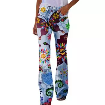 (SU)Женские повседневные широкие брюки, прямые брюки, брюки с высокой талией без пояса S золотой