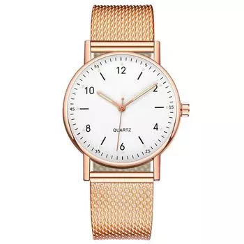 (SU)Женские высококачественные кварцевые часы из нержавеющей стали со светящимся циферблатом, часы для отдыха H