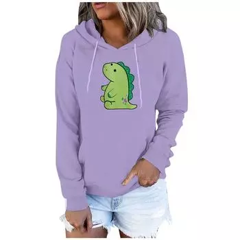 (SU)Женский бархатный утолщенный свитер больших размеров с капюшоном и рисунком аниме для девочек и мальчиков, топы больших размеров L бежевый