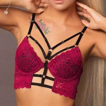 (SU)Женский сексуальный беспроводной бандажный бюстгальтер, пижамы, ночное белье, Babydoll S-3xL XL