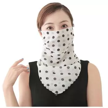 (SU)Женский шарф с принтом и защитой от солнца, шарф на шею E синий