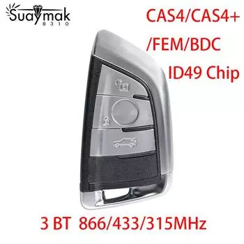 [SUAYMAK] Smart 3 кнопки 315/433/868 МГц/PCF7953P/49 чип дистанционного ключа бесключевого доступа брелок для BMW F FEM CAS4/CAS4 +/FEM/BDC 5 7 серии X5 X6 868MHz