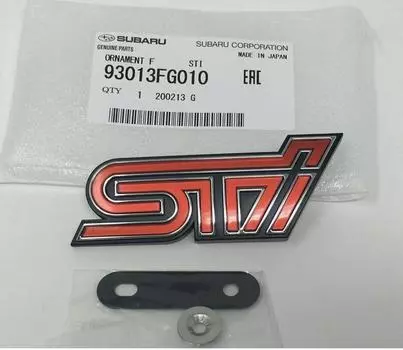 Subaru 08-10 STi Front Grill Emblem Impreza WRX 93013FG010 F/S Genuine