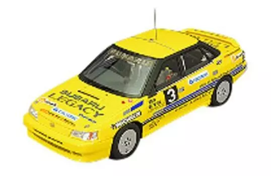 Subaru Legacy Speed Record Car 3 Желтый Полный продукт LA-X 1/43 100,000км Нет. жёлтый