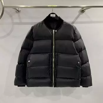 SUBHUMAN Мужская однотонная теплая свободная куртка-пуховик на молнии XL