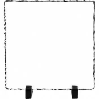 Сублимационная печать Blank Slate Rock 7.8 X 7.8 Индивидуальная мемориальная рамка с подставками для дисплея Сублимационная персонализированная фоторамка для термопереноса square белый
