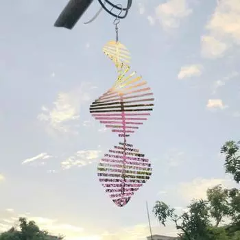 Сублимационный спиннер ветра DIY теплопередача алюминиевый овальный 3D колокольчик Крытый открытый сад двор крыльцо металлические подвесные украшения A