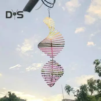 Сублимационный спиннер ветра DIY теплопередача алюминиевый овальный 3D колокольчик Крытый открытый сад двор крыльцо металлические подвесные украшения A