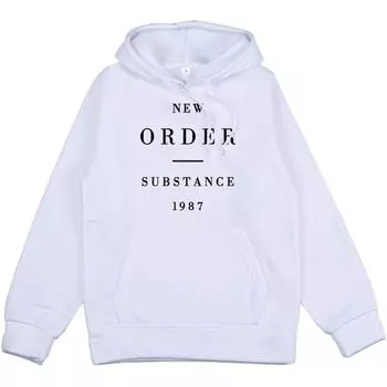 Substance 1987 New Order Hoodies Men Women Clothes Song Graphic Printing Sweatshirt Hip Hop Unisex Streetwear Fashion Soft Hoody XS белый