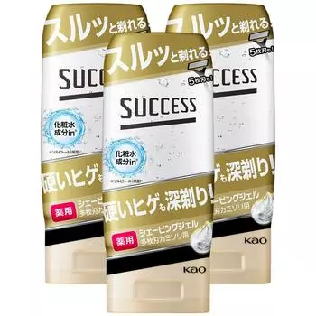 Success Лечебный гель для бритья для бритв 180 г x 3 шт. набор [Оптовая закупка] многолезвийный